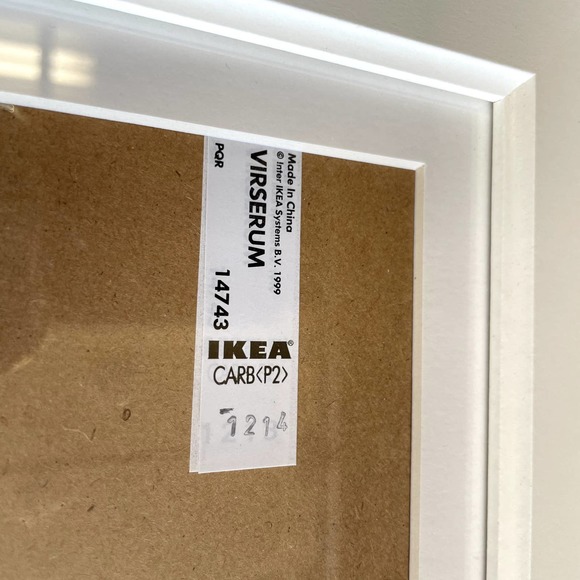 NEW 5 IKEA White Frames With Mat VIRSERUM 4x6 Wood Horizontal Vertical - Picture 3 of 6